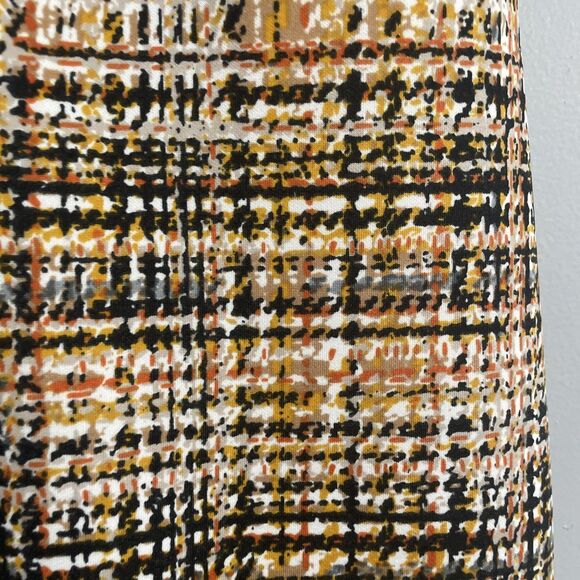 Enfocus Studio Dress Size 8  Yellow Black Red Checkered Print Sleeveless Casual - Picture 6 of 10